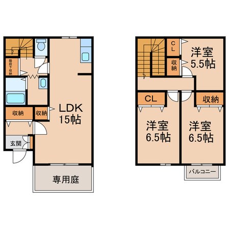 リースランド寿　Ｆ棟の物件間取画像